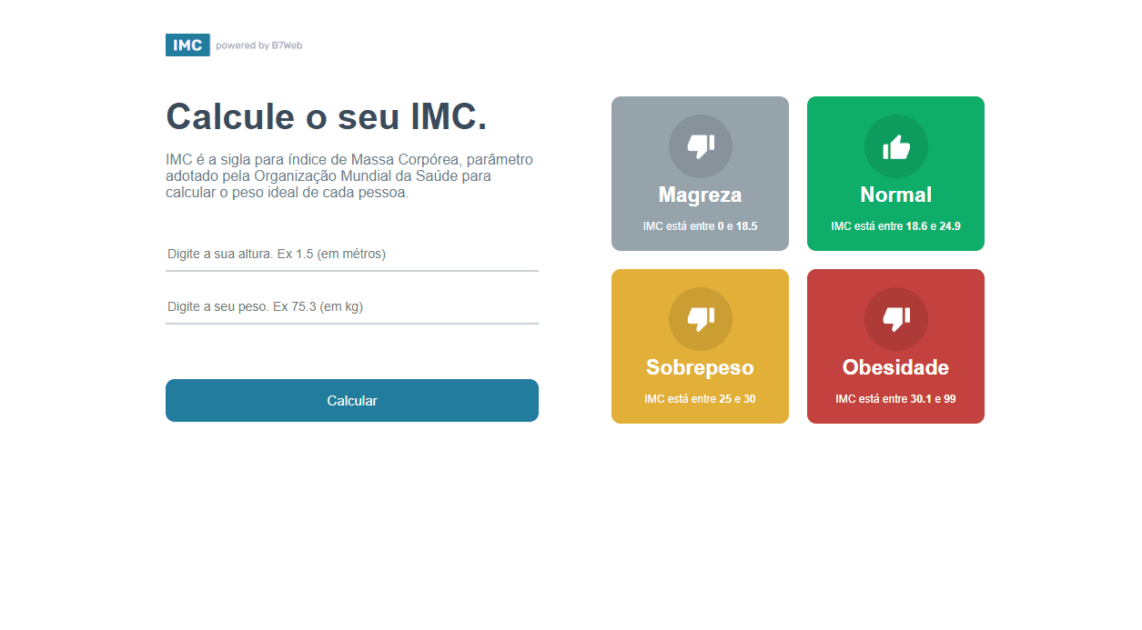 Calculadora de IMC